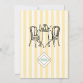 Elegant and Whimsical Pastel Stripes Kaart (Achterkant)