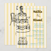 Elegant and Whimsical Pastel Stripes Kaart (Voorkant / Achterkant)