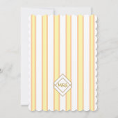 Elegant and Whimsical Pastel Stripes Kaart (Achterkant)