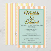 Elegant and Whimsical Pastel Stripes Kaart (Voorkant / Achterkant)