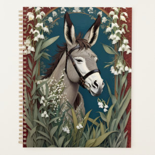 Élégant âne et Lily des fleurs de la vallée