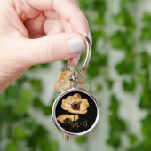 Elegant Anemone Flowers Initialen Sleutelhanger (Hand)