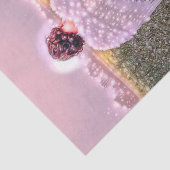 Elegant Angel Art Glitter String Lights Design Tissuepapier (Detail)