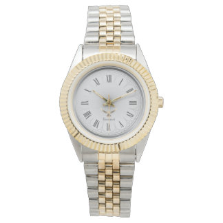 Elegant Angelic Christian Dove Two Tone Custom Horloge