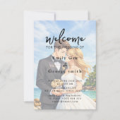 Elegant Anime Wedding Welcome Invitation (Devant)