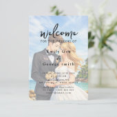 Elegant Anime Wedding Welcome Invitation (Debout devant)