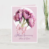 Élégant ! Anniversaire Carte de voeux Maman & Papa (Devant)