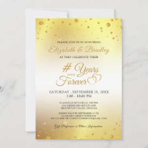 Elegant Anniversary # JAREN IN DE EEUWIGHEID Goud Kaart