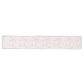 Elegant Anniversary Love Lettering Table Runner Lange Tafelloper (Horizontaal)