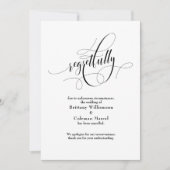 Élégant Annulé Régulièrement Faire-part Mariage (Devant)