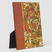 Elegant Antiek Boek, wervelpatroon Fotoplaat (Zijkant)