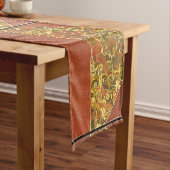 Elegant Antiek Boek,  wervelpatroon Korte Tafelloper (Voorbeeld)