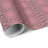 Elegant Antiek roze Kaleidoscoop ontwerp Cadeaupapier (Rol Hoek)