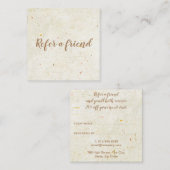 Elegant Antiek Rustisch script Aanbevelingskaartje (Voorkant / Achterkant)