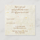 Elegant Antiek Rustisch script Aanbevelingskaartje (Achterkant)