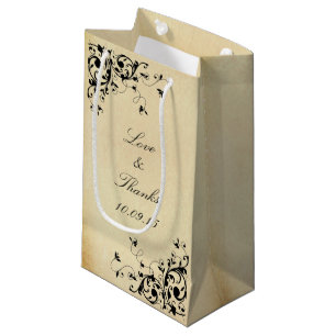 Elegant Antiek Swirls Wedding Klein Cadeauzakje