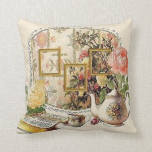 Elegant  Antiek Victoriaans Tea Room Decor Kussen
