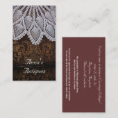 Elegant Antiek Visitekaartje (Voorkant / Achterkant)