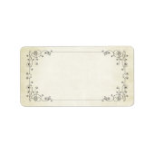 Elegant Antiek Worn Kijk | Blanco adres Etiket (Voorkant)