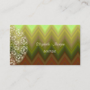 Elegant Antiek, Zigzag, Chevron, Kant Visitekaartje