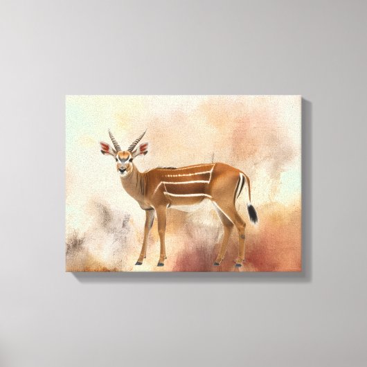 Élégant Antilope Bongo sur Toile (Recto)