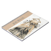 Élégant Antique Little Black Robe Journal LBD (Côté gauche)