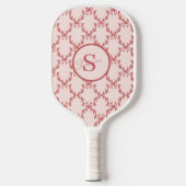 Elegant Antler Monogram Pickleball Paddle (Voorkant)