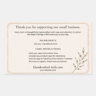 Elegant Apotheek Product Achterlabel Rechthoekige Sticker
