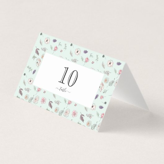 Élégant Appartement moderne Botanique Green Table (Front)