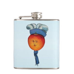 Elegant Apple Head Lady Feather Pet Heupfles