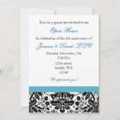 Elegant aqua Corporate party Invitation Kaart (Voorkant)