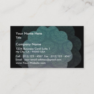 Elegant aqua damask lint visitekaartje
