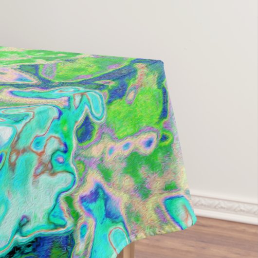 Elegant Aqua en Green Limelight Hydrangea Detail Tafelkleed (Voorbeeld)