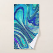 Elegant Aquamarine Paua Rainbow Shell geïnspireerd Bad Handdoek (Handdoek)