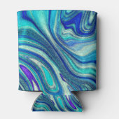 Elegant Aquamarine Paua Rainbow Shell geïnspireerd Blikjeskoeler (Achterkant)