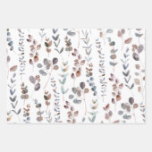 Elégant aquarelle coloré Feuilles Eucalyptus  (Devant)