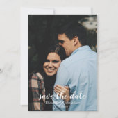 Élégant Aquarelle Faire-part de mariage Ivory Save (Devant)