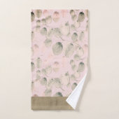 Elégant aquarelle Feuilles botaniques (Serviette à main)