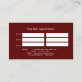 Elégant aquarelle Floral Bourgogne Rendez-vous (Dos)