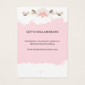 Elégant aquarelle Floral Custom oreille Affichage (Dos)