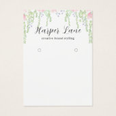 Elégant aquarelle Floral Custom oreille Affichage (Devant)