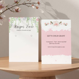 Elégant aquarelle Floral Custom oreille Affichage