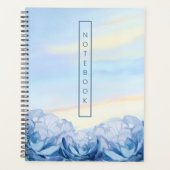 Élégant aquarelle florale bleue (Devant)