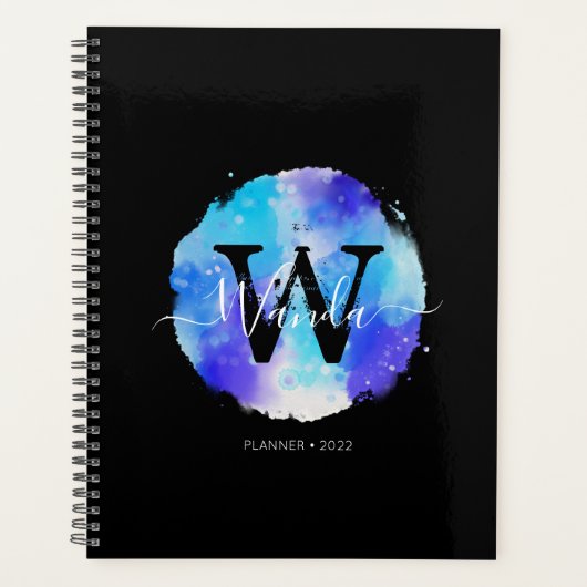 Élégant Aquarelle Monogramme 2022 (Devant)