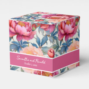 Elégant Aquarelle Peony Flowers Ballotins