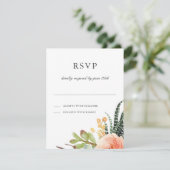 Elégant aquarelle Succulent RSVP | Réponse du Mari (Debout devant)