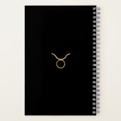 Elégant aquarelle Taurus Zodiac Journal (Verso)
