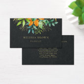 Elégant Aquarelle Verdure Botanique Luxe Noir (Bureau)