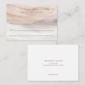 Elégant, aquarelle, yoga, spa, Carte Rendez-vous (Devant / Derrière)