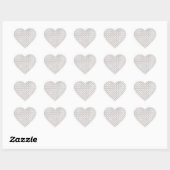 Elegant Arabesque Ornament Hart Sticker (Vel)